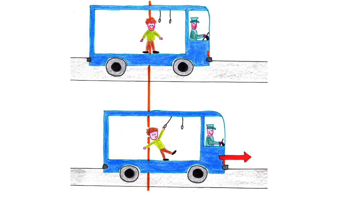 1 Newtonsche Gesetz Beispiel 30. Impuls: Trägheit im Bus — DPG