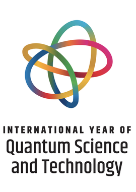 Logo des Internationalen Jahrs der Quantenwissenschaften und -technologien
