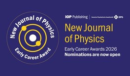 Nominierungen für den NJP Early Career Award ab sofort möglich